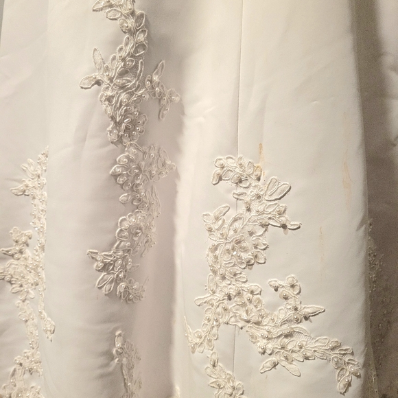 Gorgeous White High Low Wedding Dress Brand New Beautiful Lace and Beading - Picture 6 of 15